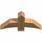 Ekena Millwork Bellingham Timber Gable Bracket, Western Red Cedar, 36"W x 16"H x 5 1/2"D x 5 1/2"F, 11/12 Pitch GBW036X16X0606BEL00SWR - alternate 3